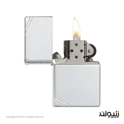 فندک زیپو مدل Sterling Silver Vintage With Slashes کد 14 - لایترلند