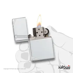 فندک زیپو مدل Sterling Silver Vintage With Slashes کد 14 - لایترلند