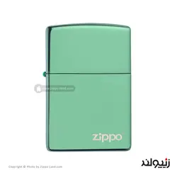 فندک زیپو مدل Classic High Polish Green Zippo Logo کد 28129zl - لایترلند