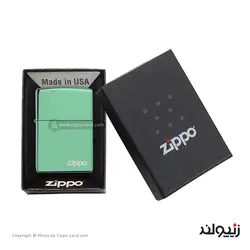 فندک زیپو مدل Classic High Polish Green Zippo Logo کد 28129zl - لایترلند