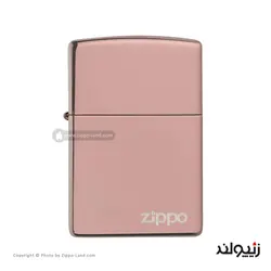 فندک زیپو مدل Classic High Polish Rose Gold Zippo Logo کد 49190zl - لایترلند