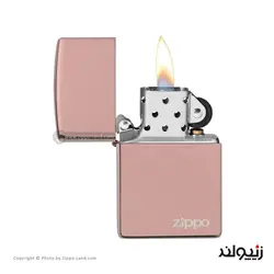 فندک زیپو مدل Classic High Polish Rose Gold Zippo Logo کد 49190zl - لایترلند