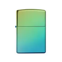 فندک زیپو مدل Classic High Polish Teal Zippo Logo کد 49191 - لایترلند