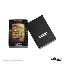 فندک زیپو مدل Pirate Ship Design کد 49355 - لایترلند