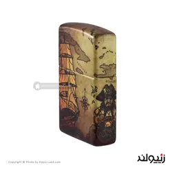 فندک زیپو مدل Pirate Ship Design کد 49355 - لایترلند