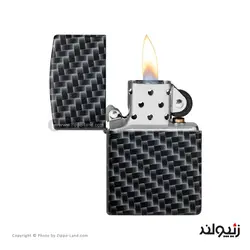فندک زیپو مدل Carbon Fiber Design کد 49356 - لایترلند