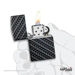 فندک زیپو مدل Carbon Fiber Design کد 49356 - لایترلند
