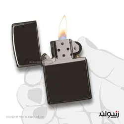فندک زیپو مدل Classic High Polish Black کد 24756 - لایترلند