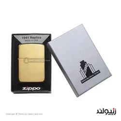 فندک زیپو مدل Brashed Brass 1941 Replica کد 1941b - لایترلند
