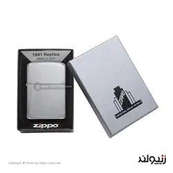 فندک زیپو مدل Brushed Chrome 1941 Replica کد 1941 - لایترلند