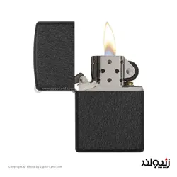 فندک زیپو مدل Black Crackle کد 236 - لایترلند