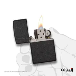 فندک زیپو مدل Black Crackle کد 236 - لایترلند