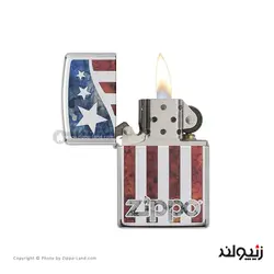 فندک زیپو مدل US Flag کد 29095 - لایترلند
