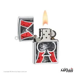 فندک زیپو مدل Spade Design کد 28952 - لایترلند