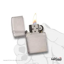 فندک زیپو مدل Brushed Chrome کد 200 - لایترلند