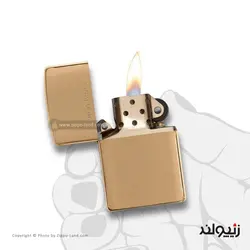 فندک زیپو مدل Brushed Brass کد 204 - لایترلند