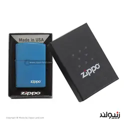 فندک زیپو مدل High Polish Blue کد 20446zl - لایترلند