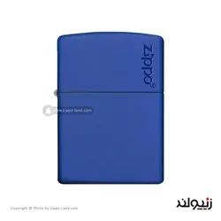 فندک زیپو مدل Classic Royal Blue Matte Zippo Logo کد 229zl - لایترلند