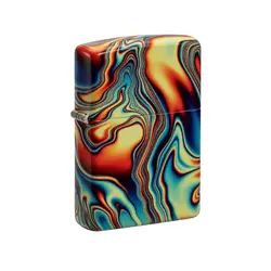فندک زیپو Colorful Swirl Design کد 48612 - لایترلند