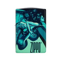 فندک زیپو مدل Mermaid Zippo Design کد 48605 - لایترلند