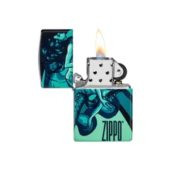 فندک زیپو مدل Mermaid Zippo Design کد 48605 - لایترلند