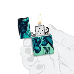 فندک زیپو مدل Mermaid Zippo Design کد 48605 - لایترلند
