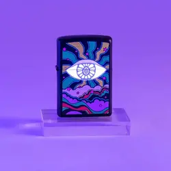 فندک زیپو Black Light Eye Design کد49699 - لایترلند