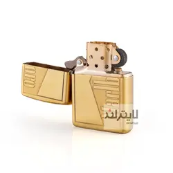 فندک زیپو مدل Brushed Brass CT042 کد 204b - لایترلند