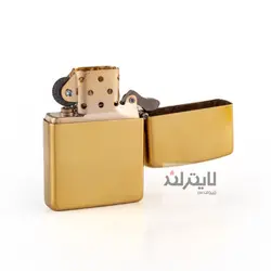 فندک زیپو مدل Brushed Brass CT042 کد 204b - لایترلند