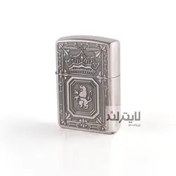 فندک زیپو مدل Lion Crown Silver - لایترلند