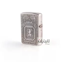 فندک زیپو مدل Lion Crown Silver - لایترلند