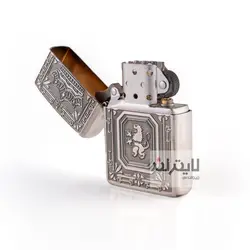 فندک زیپو مدل Lion Crown Silver - لایترلند