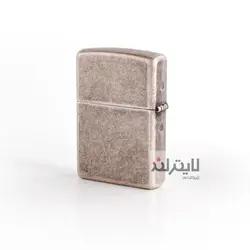فندک زیپو مدل Classic Antique Silver Plate Marlboro 1Sideکد 121fb - لایترلند