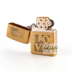 فندک زیپو مدل Brushed Brass CT140 کد 204b - لایترلند