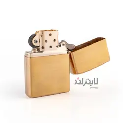 فندک زیپو مدل Brushed Brass CT140 کد 204b - لایترلند