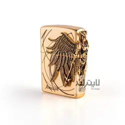 فندک زیپو مدل Brushed Brass Amazon GD کد 204b - لایترلند