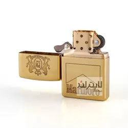 فندک زیپو مدل Brushed Brass CT061 کد 204b - لایترلند