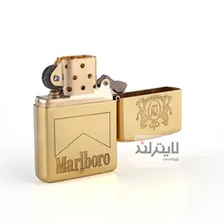 فندک زیپو مدل Brushed Brass CT061 کد 204b - لایترلند