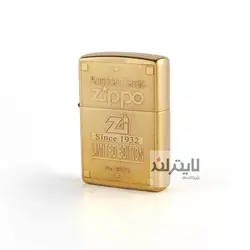 فندک زیپو مدل Brushed Brass CT132 کد 204b - لایترلند