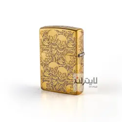 فندک زیپو مدل Brushed Brass CT164 کد 204b - لایترلند