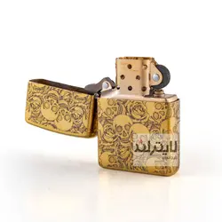 فندک زیپو مدل Brushed Brass CT164 کد 204b - لایترلند