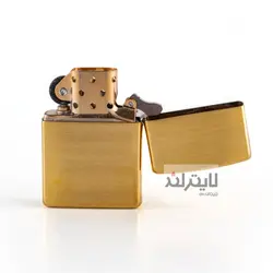 فندک زیپو مدل Brushed Brass CT028 کد 204b - لایترلند