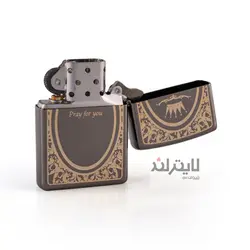 فندک زیپو مدل Pray Emblem BK - لایترلند