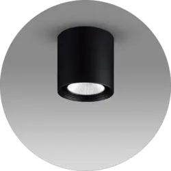 چراغ دکوراتیو گرد اسپات دهنه 10 سانت لبه 10 سانت لنز دار کد D00018 - شرکت روشنایی دلوری || انواع لوستر مدرن