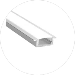 لاینر خطی پروفیل نور خطی 2 سانتی توکار لبه کوتاه کد L0008 - شرکت روشنایی دلوری || انواع لوستر مدرن