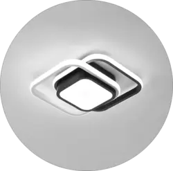 لوستر سقفی طرح مربع تو دلی کفه دار کد00273 - شرکت روشنایی دلوری || انواع لوستر مدرن