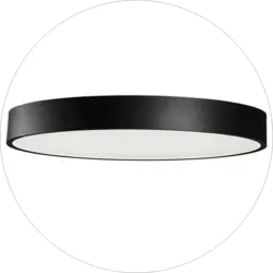 لوستر سقفی کفه دار گرد 50 سانتی لبه 7 سانتی کد007001 - شرکت روشنایی دلوری || انواع لوستر مدرن