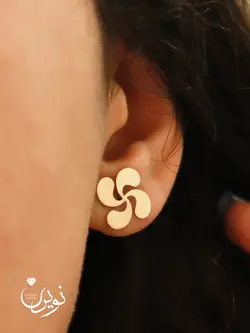 گوشواره طلا میخی فرفره E032