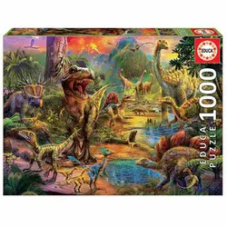 پازل 1000 تکه ادوکا مدل LAND OF DINOSAURS