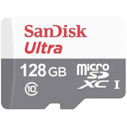 کارت حافظه microSDXC سن دیسک مدل Ultra کلاس 10 استاندارد UHS-I U1 سرعت 120MBps ظرفیت 128 گیگابایت - لوازم جانبی آمینس